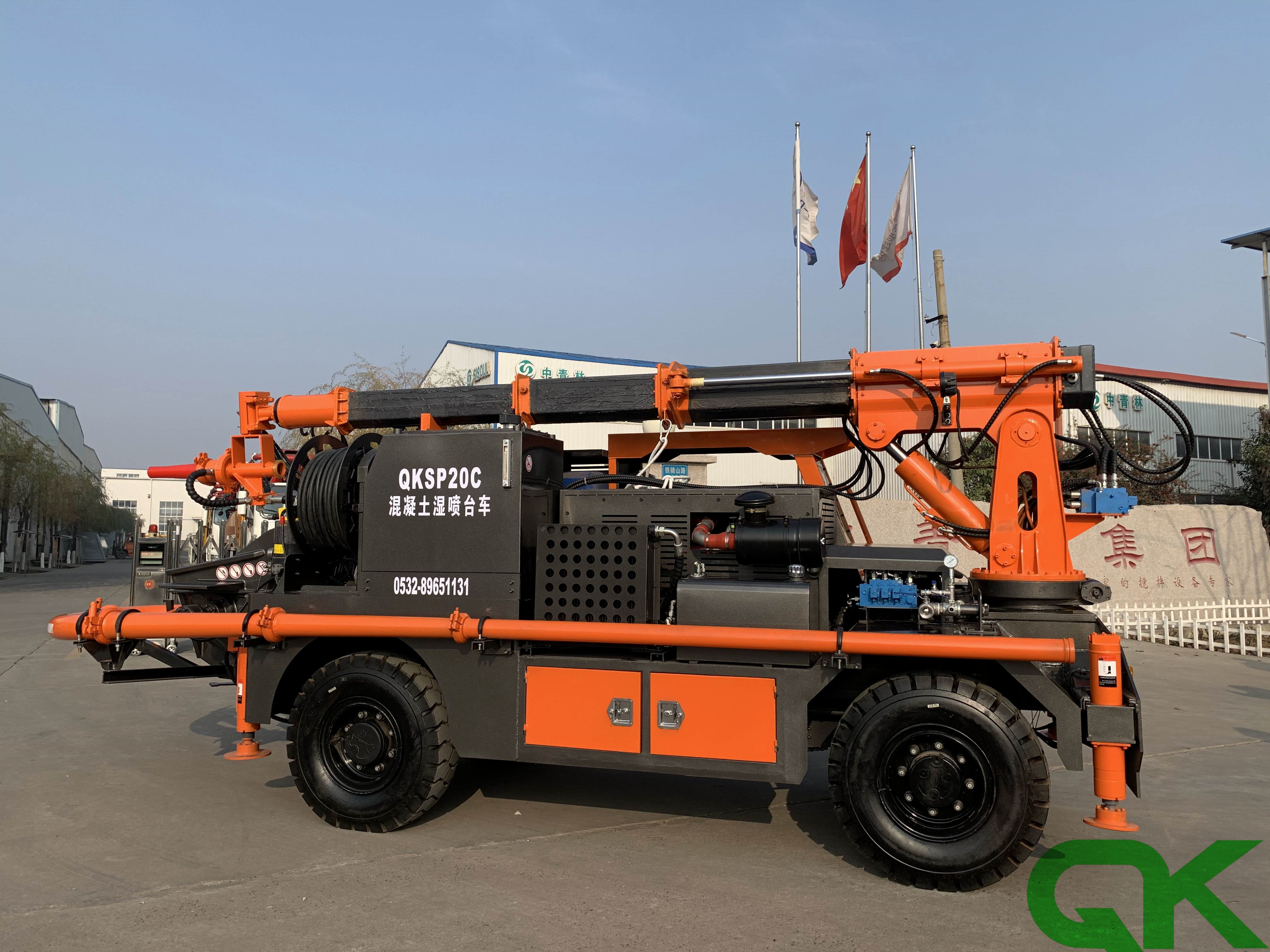 湿喷台车、细石泵、搅拌拖泵、混凝土泵