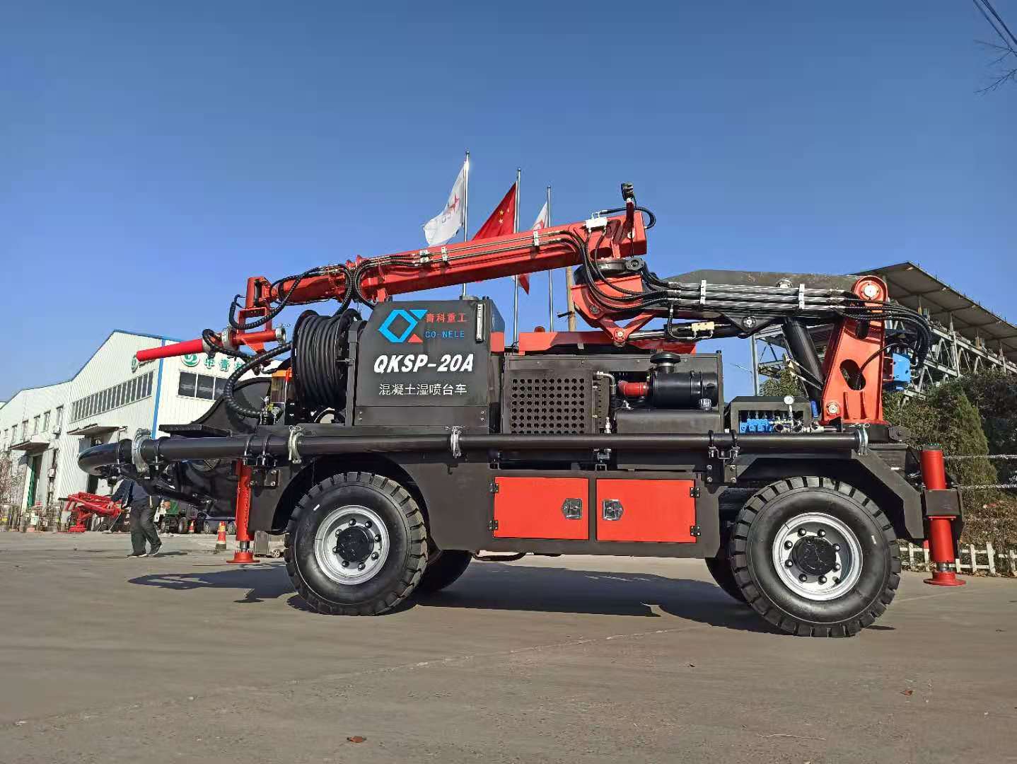 混凝土泵 湿喷台车 青科重工