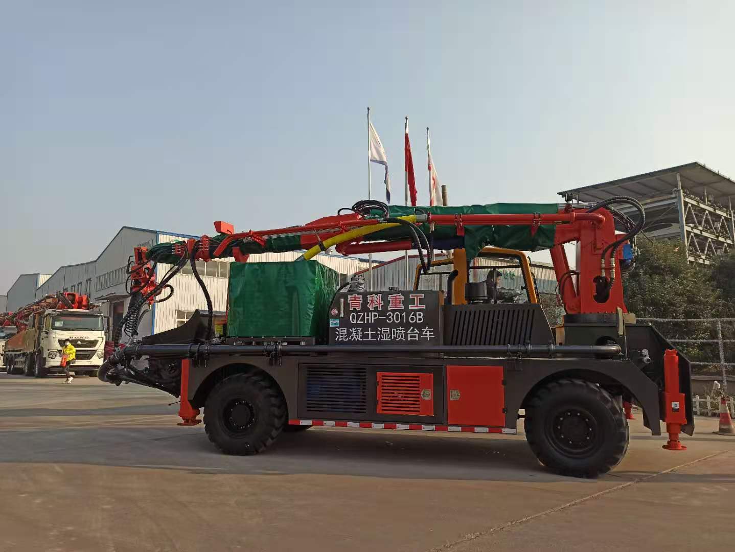 混凝土泵 青科重工 湿喷台车