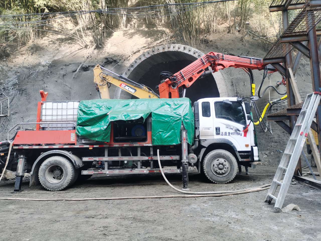 混凝土泵 湿喷台车 青科重工