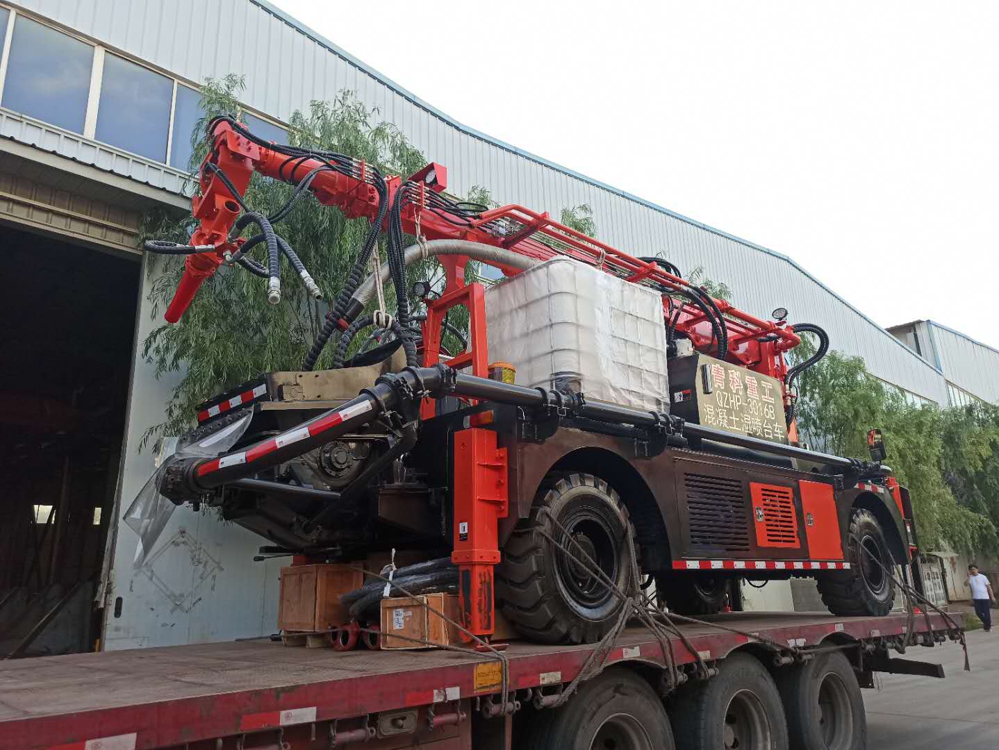 混凝土泵 湿喷台车 青科重工