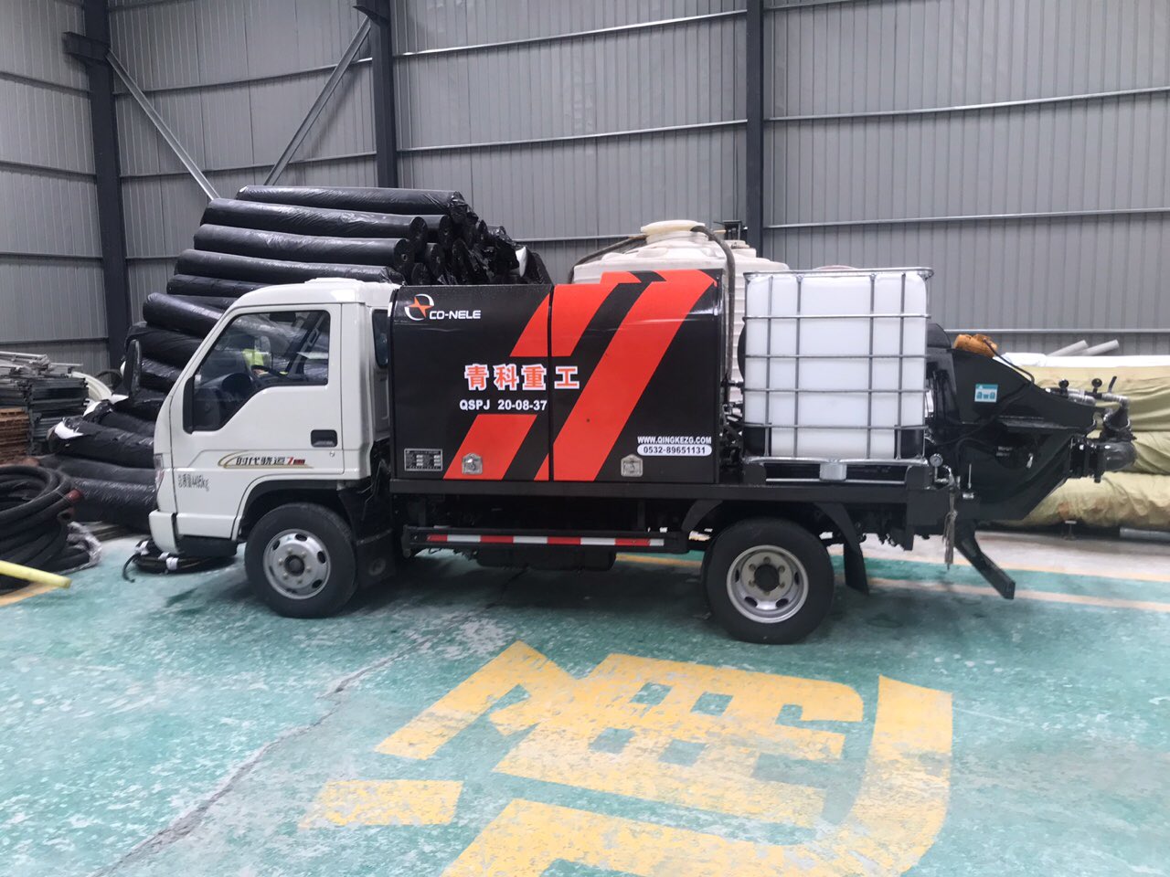 混凝土泵 青科重工 双喷头湿喷机