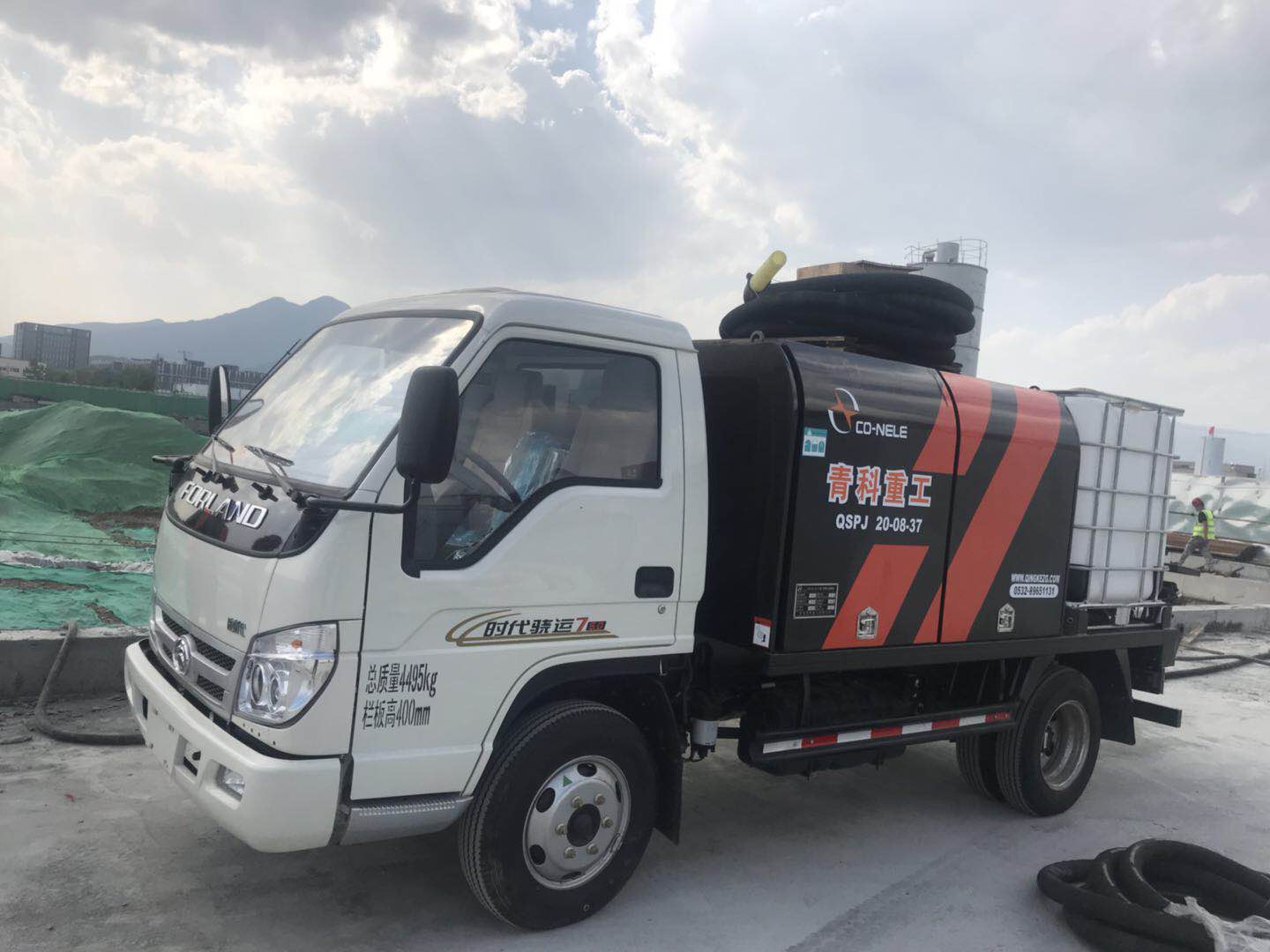 混凝土泵 青科重工 双喷头湿喷机