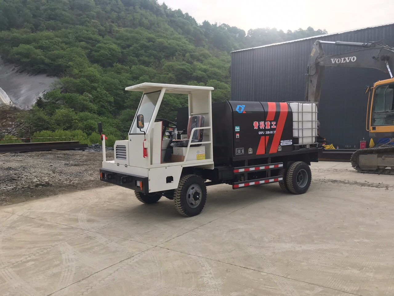 混凝土泵 湿喷台车 双喷头