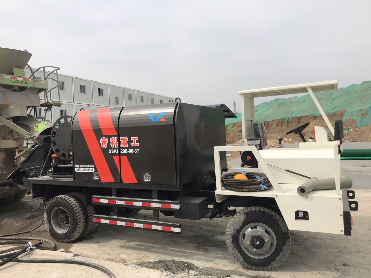 混凝土泵 青科重工 湿喷台车
