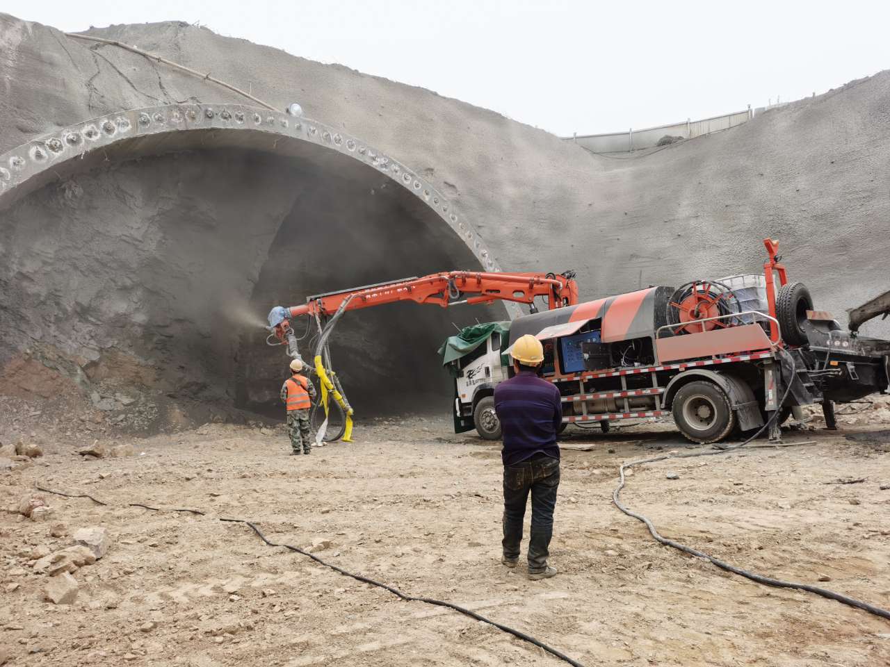 混凝土泵 青科重工 湿喷台车