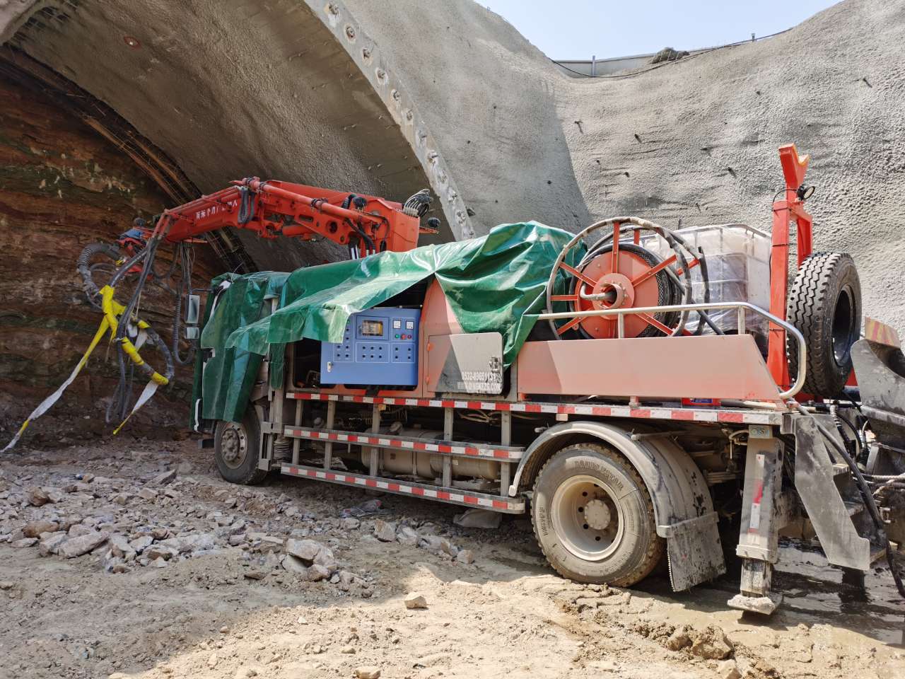 混凝土泵 青科重工 湿喷台车