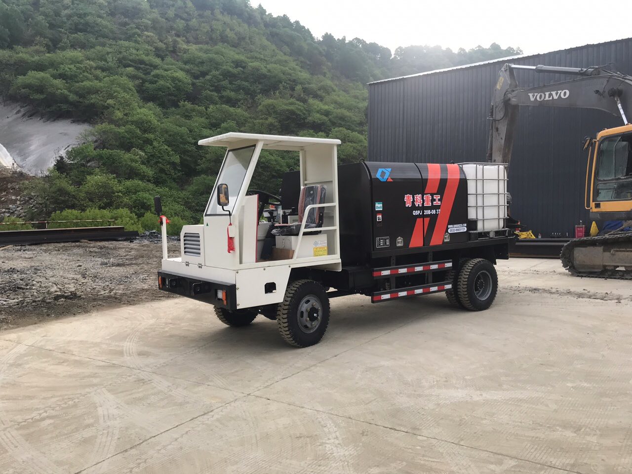 混凝土泵 青科重工 湿喷台车