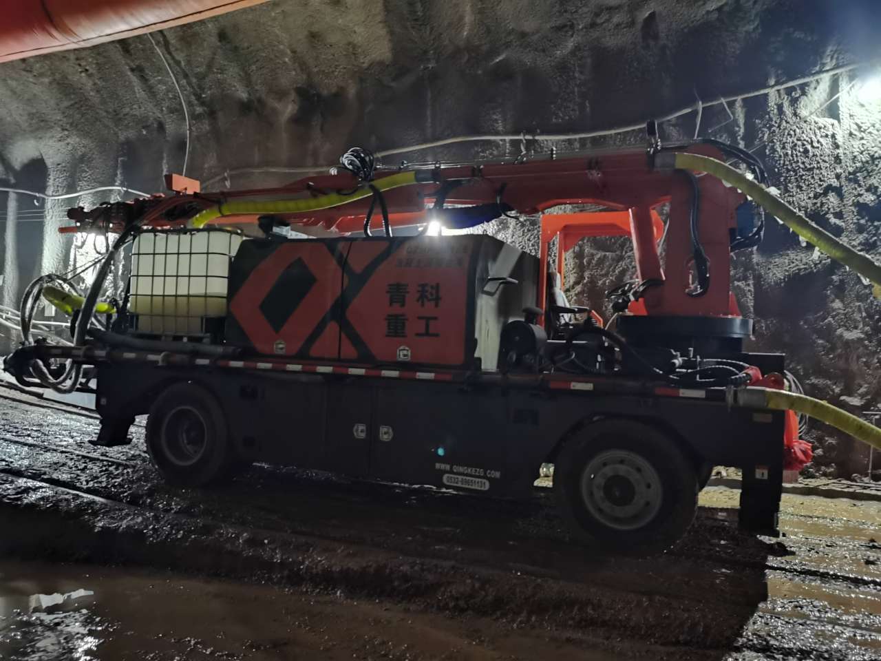 混凝土泵 湿喷台车 青科重工