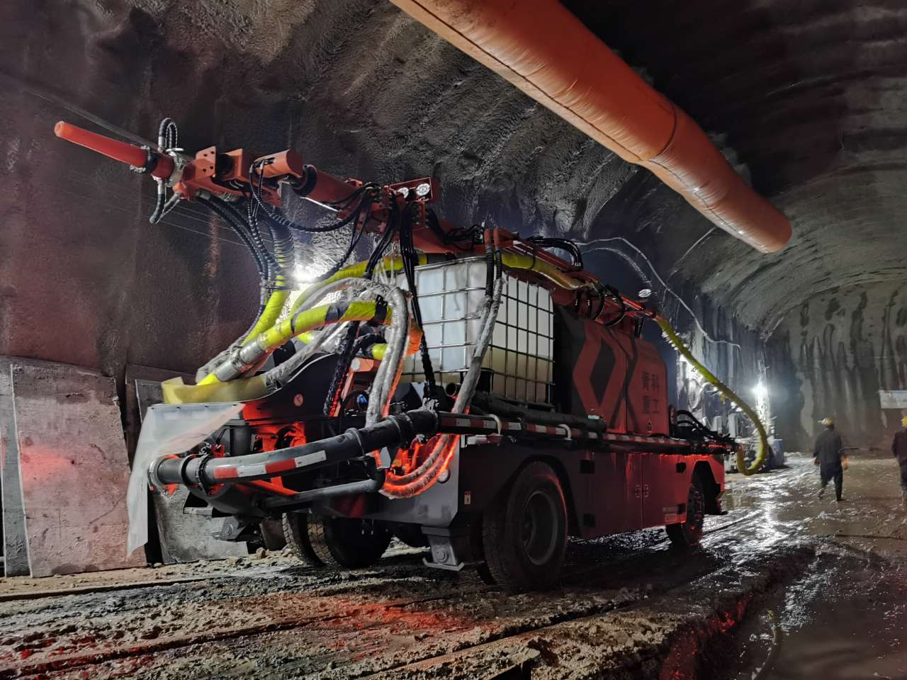 混凝土泵 湿喷台车 青科重工