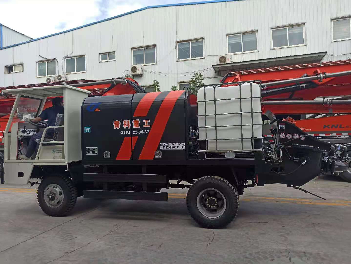 混凝土泵 湿喷台车 青科重工