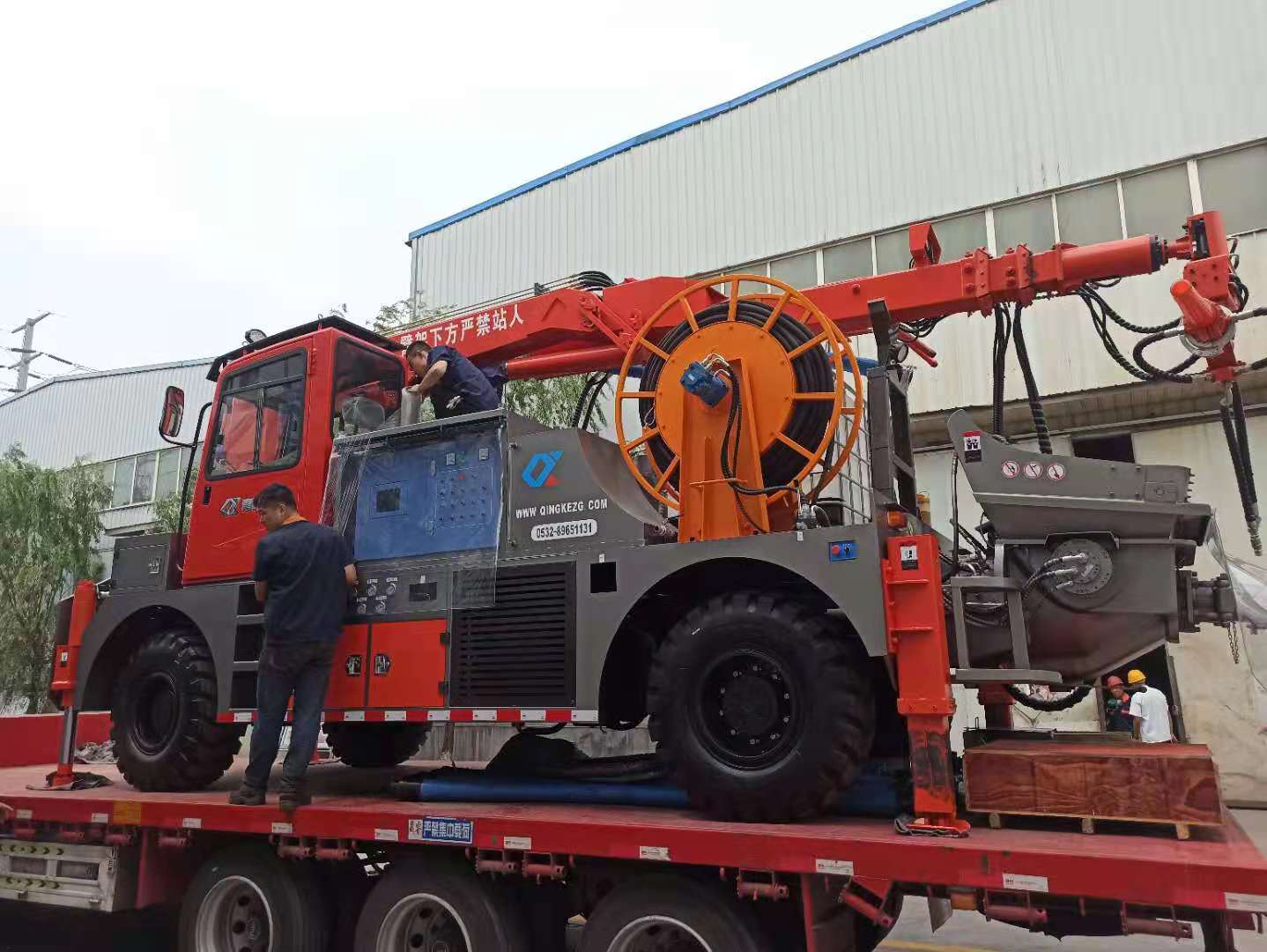 混凝土泵 青科重工 湿喷台车