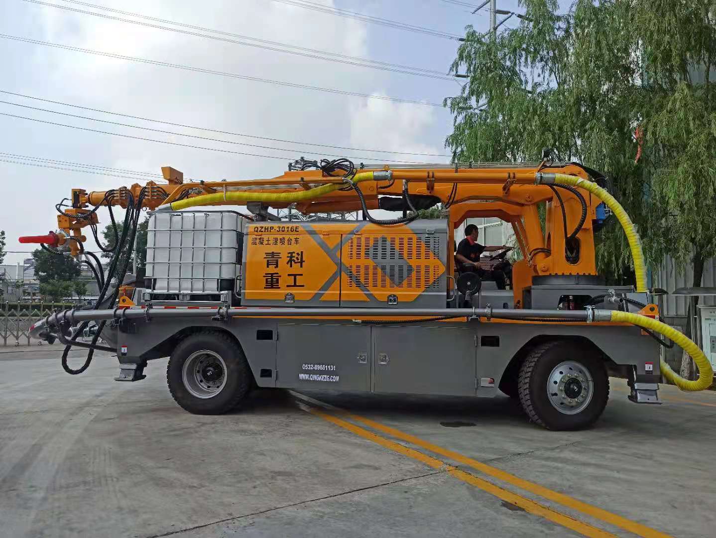 混凝土泵 湿喷台车 青科重工