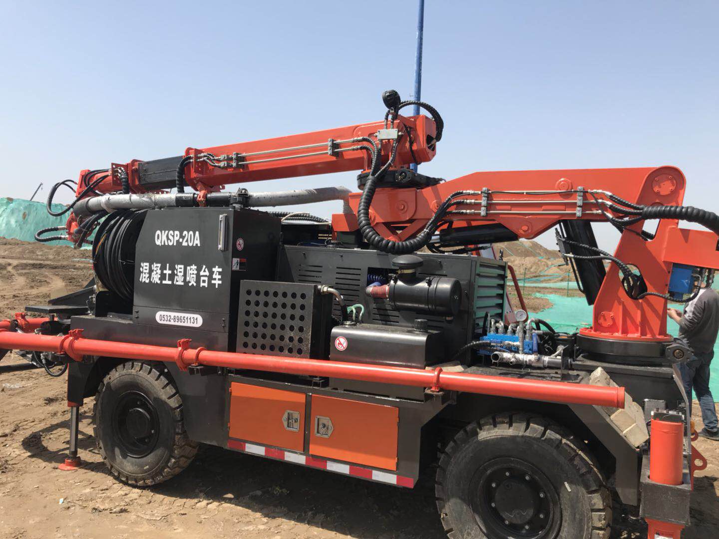 混凝土泵 湿喷台车 青科重工