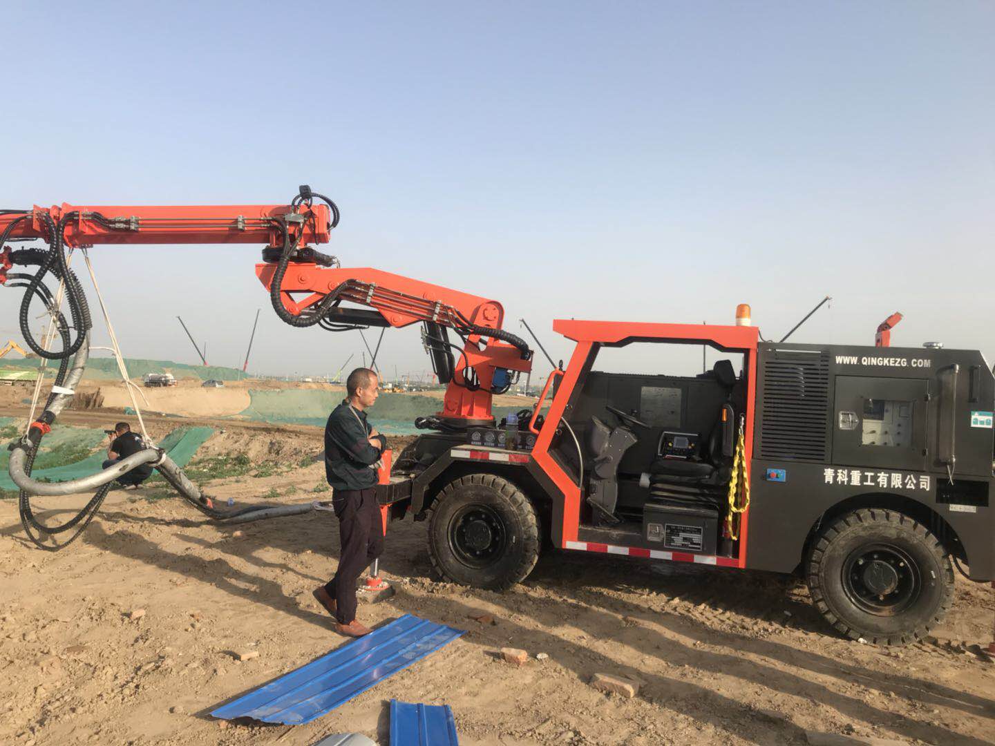 混凝土泵 湿喷台车 青科重工