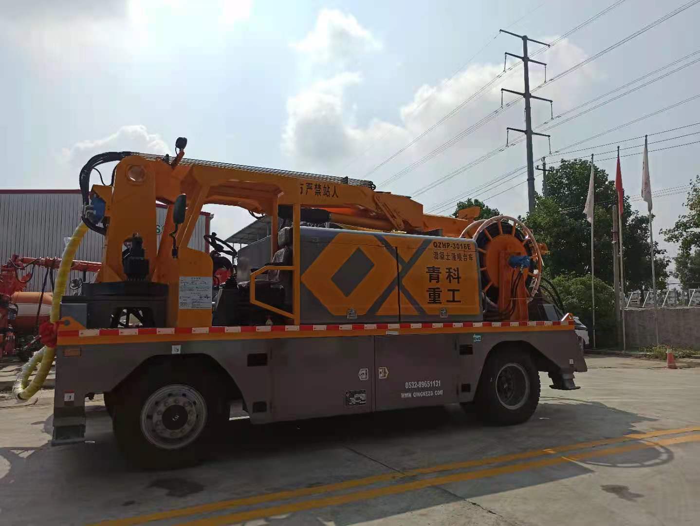 混凝土泵 青科重工 湿喷台车