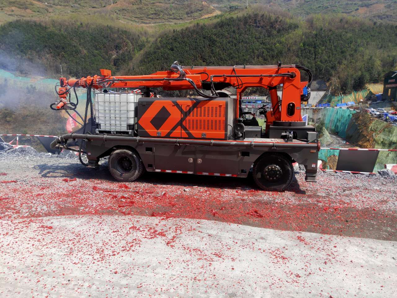 混凝土泵 青科重工 湿喷台车