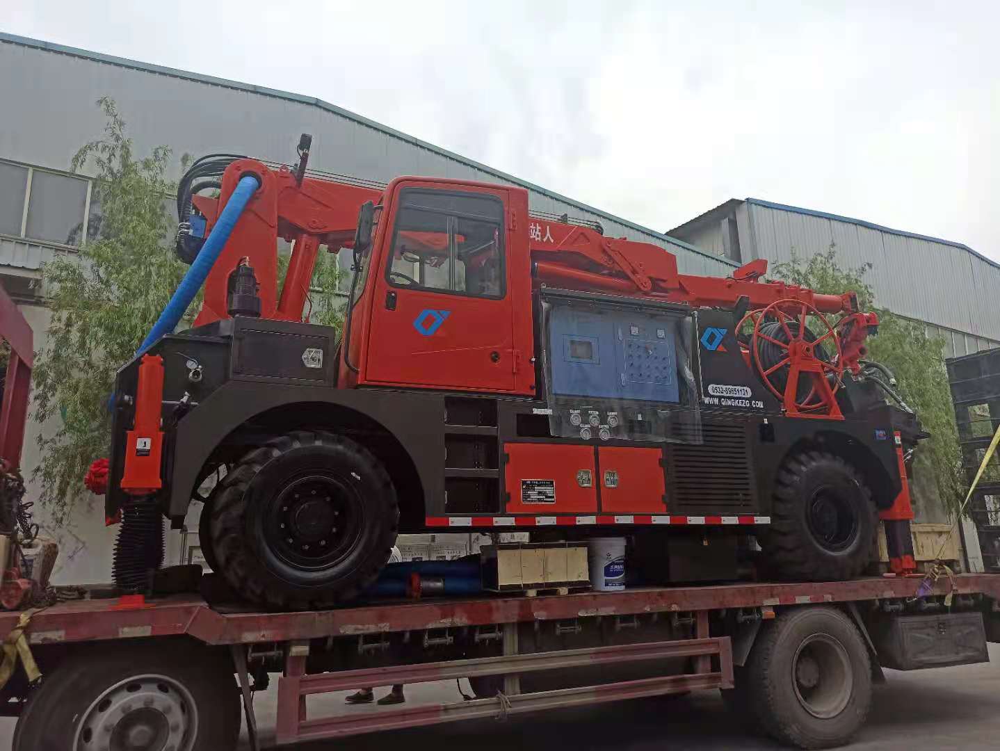 混凝土泵 青科重工 湿喷台车 湿喷机械手 喷浆机